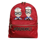 Dolce & Gabbana Red #DGFAMILY VULCANO Embellishment Backpack Bag BAG4572