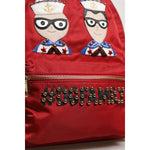 Dolce & Gabbana Red #DGFAMILY VULCANO Embellishment Backpack Bag BAG4572