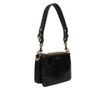 Dolce & Gabbana Black Exotic Leather Shoulder Sling Clutch Bag BAG4600