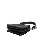 Dolce & Gabbana Black Exotic Leather Shoulder Sling Clutch Bag BAG4600