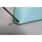 Dolce & Gabbana Light Blue Leather Handbag Clutch Mini Purse Pouch Bag BAG4605