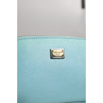 Dolce & Gabbana Light Blue Leather Handbag Clutch Mini Purse Pouch Bag BAG4605