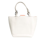 Dolce & Gabbana White Leather #DG BEATRICE Top Handle Tote Bag BAG4618