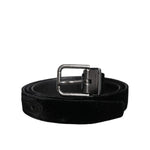 Dolce & Gabbana Black Leather Metal Buckle Classic Belt