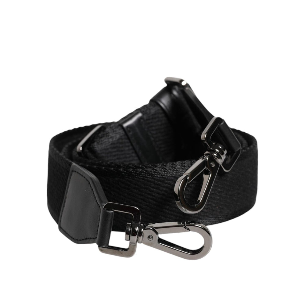 Dolce & Gabbana Black Solid Polyester Bag Handle Shoulder Strap BEL9346