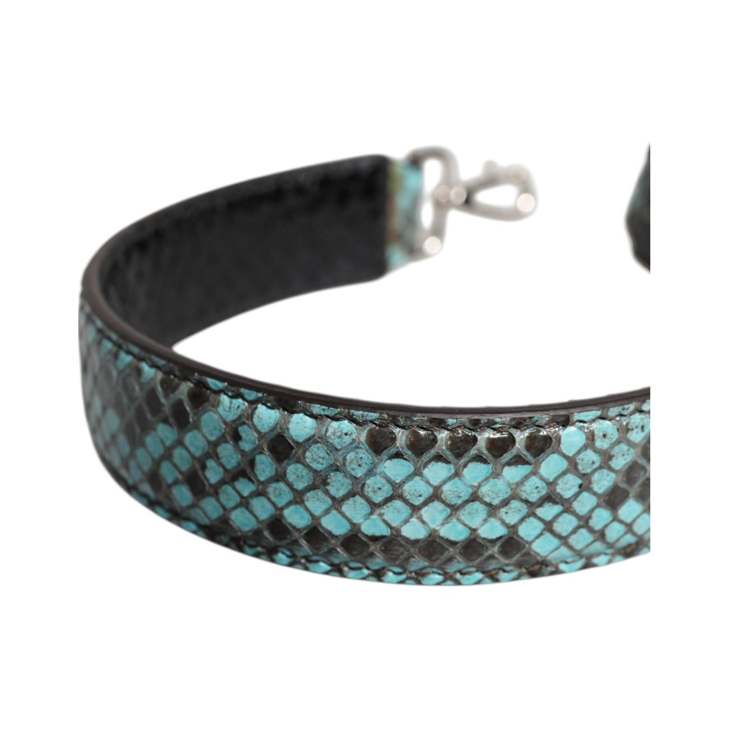 Dolce & Gabbana Black Blue Exotic Leather Bag Shoulder Strap WMB437