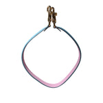 Dolce & Gabbana Pink Blue Leather Handle Bag Shoulder Strap WMB438