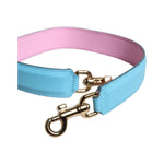 Dolce & Gabbana Pink Blue Leather Handle Bag Shoulder Strap WMB438