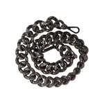 Dolce & Gabbana Black Chain Logo Engraved Bag Shoulder Strap WMB496