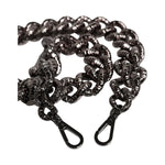 Dolce & Gabbana Black Chain Logo Engraved Bag Shoulder Strap WMB496