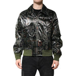 Dolce & Gabbana Green DG Logo Print Bomber Full Zip Jacket JKT4122-50