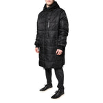 Dolce & Gabbana Black Hooded Parka Winter Men Coat Jacket JKT4193-56