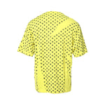 Dolce & Gabbana Yellow Cotton DG Heart Print Crew Neck T-shirt