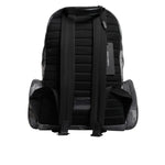 Dolce & Gabbana Gray Cotton Camouflage Logo Plaque Backpack Bag BAG4631