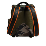 Dolce & Gabbana Green Patchwork Travel Backpack Military Bag BAG4634