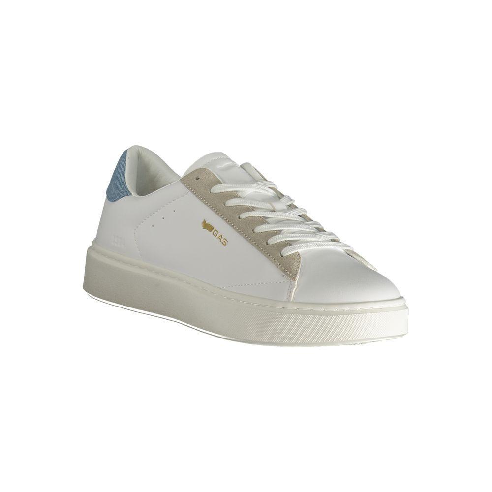 Gas White Polyester Men Sneaker GA-38719-EU40/US7