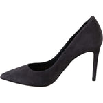 Dolce & Gabbana Gray Suede Leather Stiletto Shoes Heels LA5980-40.5