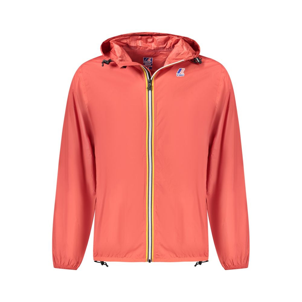 K-WAY Red Polyamide Men Jacket KW-38787-S