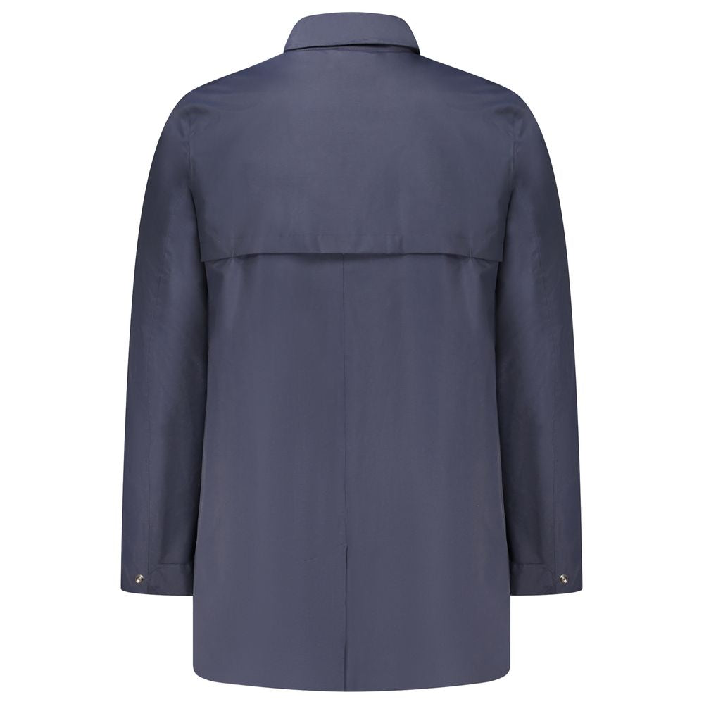 K-WAY Blue Polyamide Men Jacket KW-38794-XL