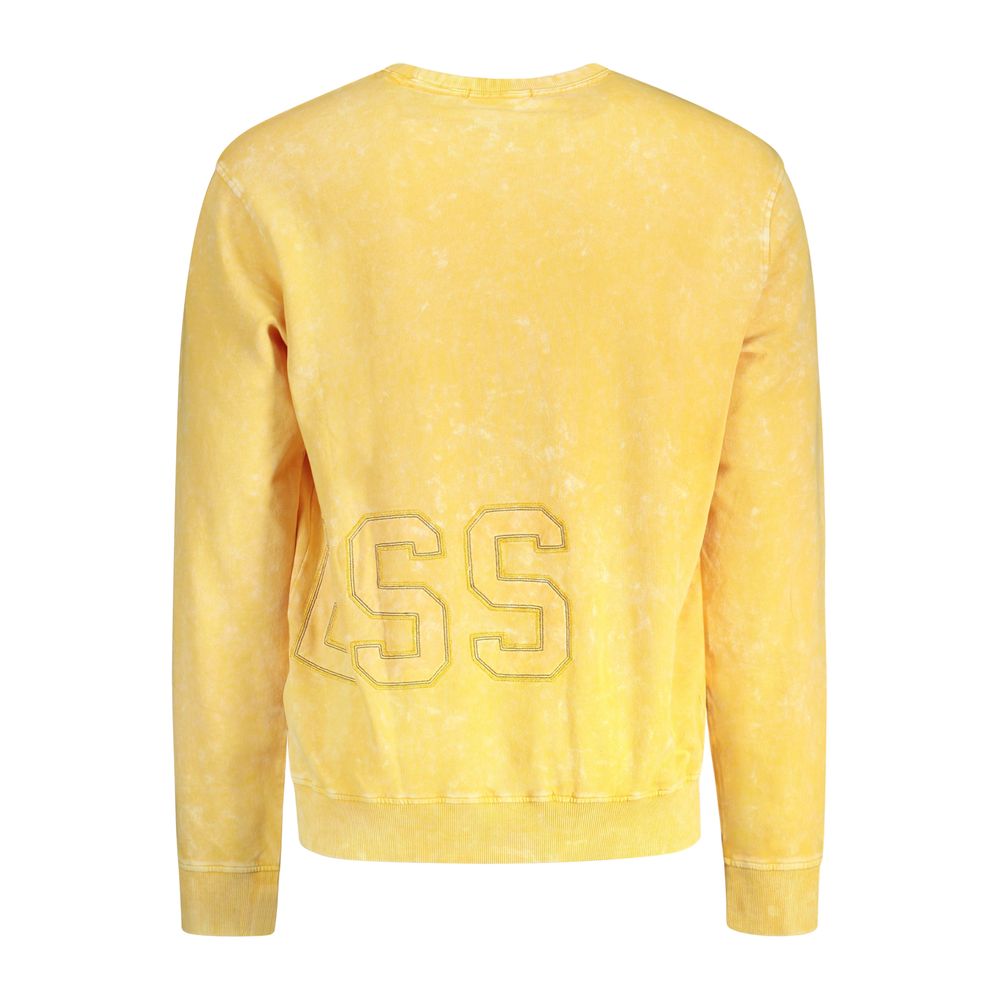 Guess Jeans Yellow Cotton Sweatshirt