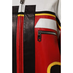 Dolce & Gabbana Multicolor Leather Biker Full Zip Coat Jacket JKT41463-40