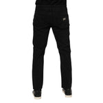 Dolce & Gabbana Black Cotton Logo Plaque Slim Fit Denim Jeans PAN76341-52