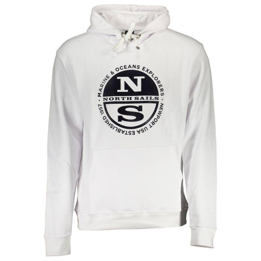 North Sails White Cotton Men Sweater