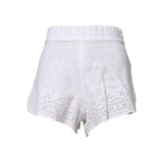 Dolce & Gabbana White Linen High Waisted Hot Pants Shorts