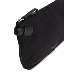 Bottega Veneta Black Nylon Clutch Bag