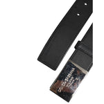 Dolce & Gabbana Black Leather Classic Metal Logo Buckle Belt