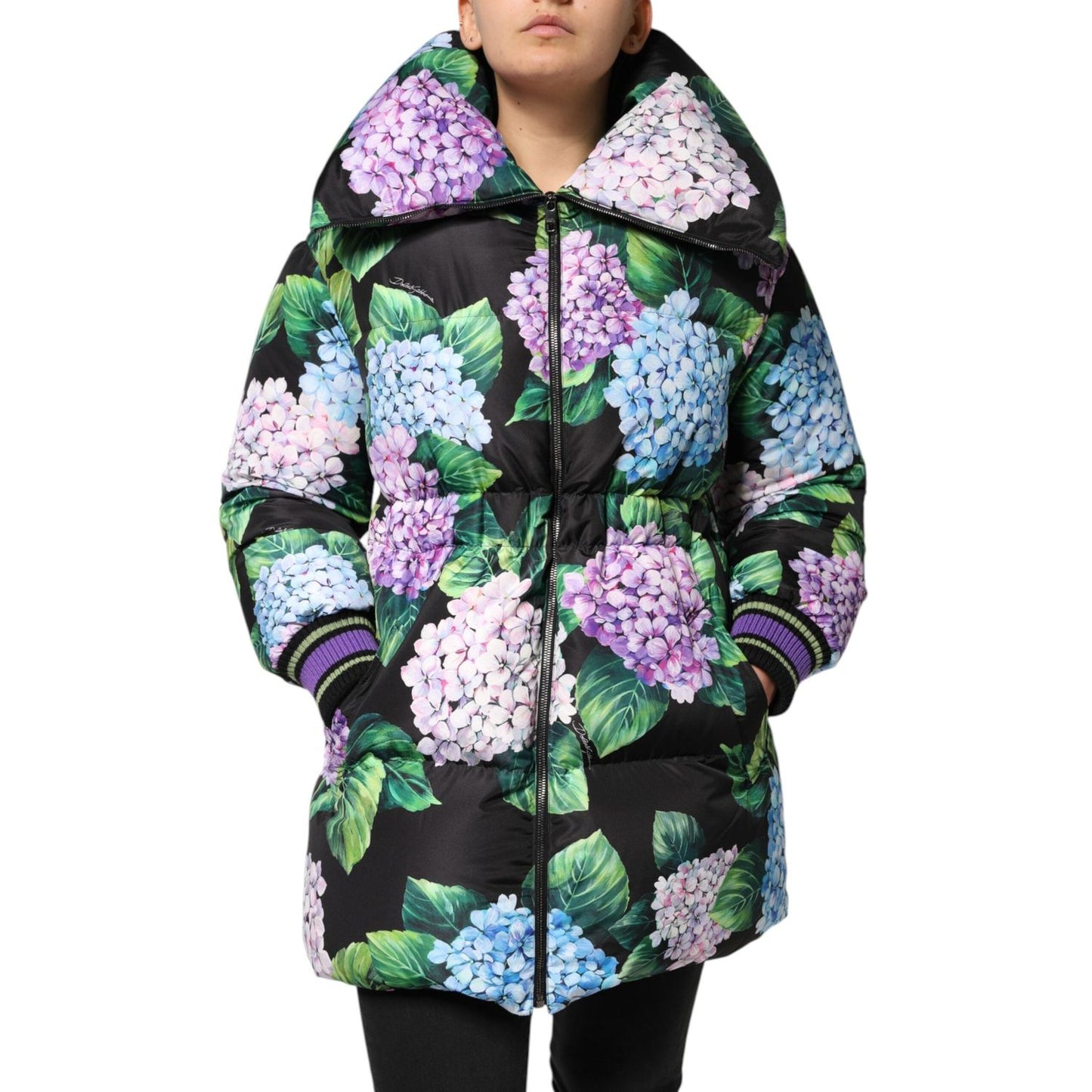 Dolce & Gabbana Multicolor Floral Print Puffer Quilted Jacket JKT41493-40