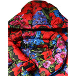 Dolce & Gabbana Multicolor Floral Hooded Puffer Coat Jacket JKT41494-44