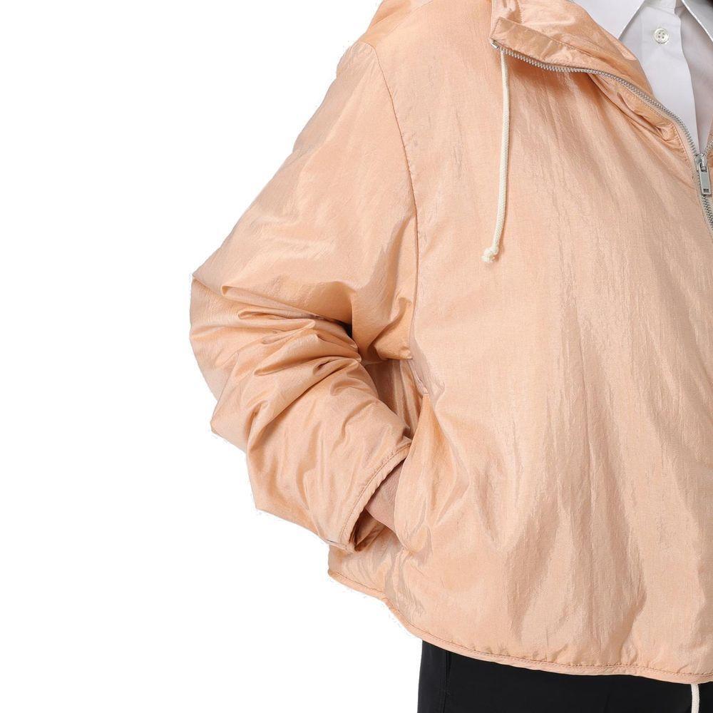 Jil Sander Blend Silk Zip-Up Hooded Jacket JI-8735501222100-S