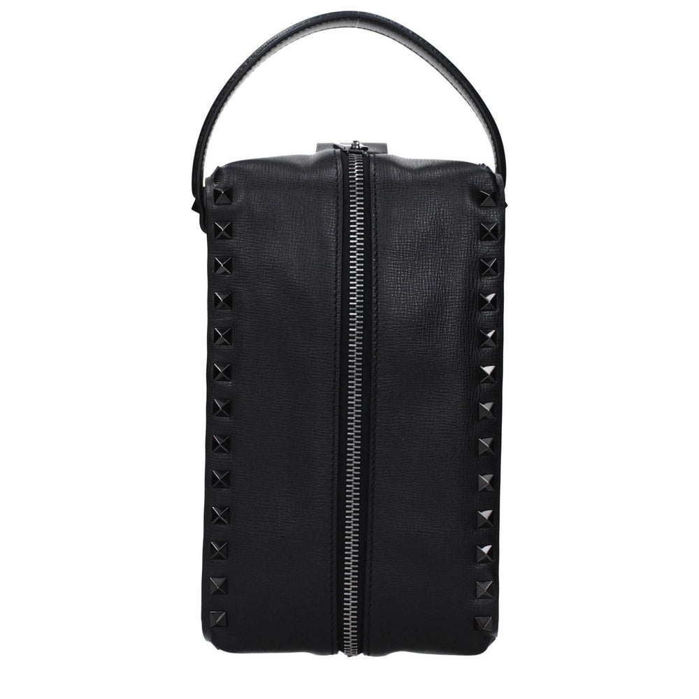 Valentino Garavani Black Leather Clutch Bags VA15068783214857BT