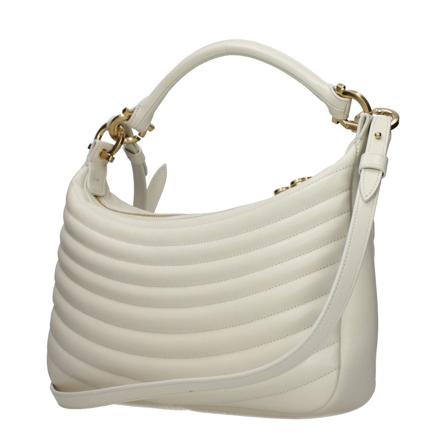Salvatore Ferragamo Beige Leather Handbags SA15071224725769BT