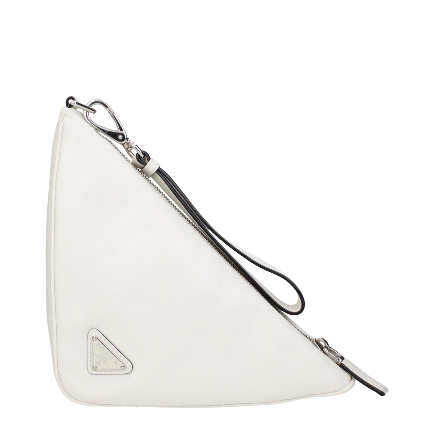 Prada White Leather Clutch Bags PR15185777918217BT