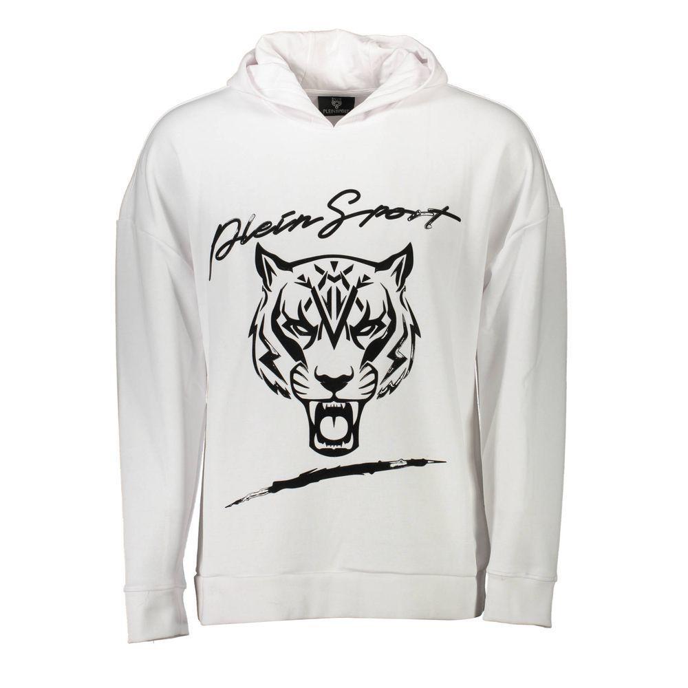 Plein Sport White Cotton Sweater