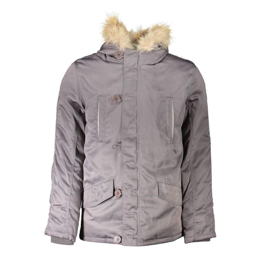 2 Special Gray Polyester Jackets & Coat SP-19947-L
