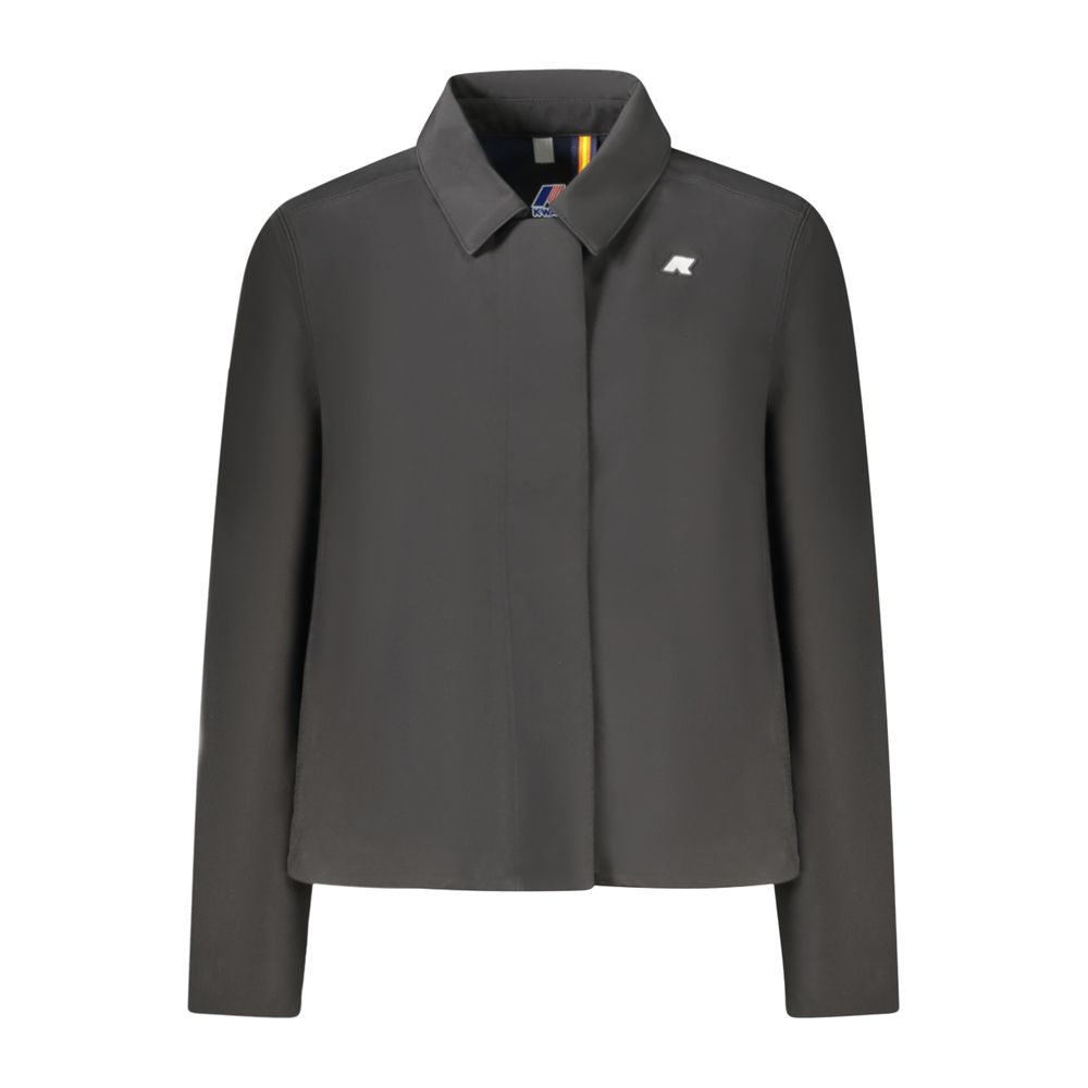 K-WAY Black Polyester Jackets & Coat KW-34239-S