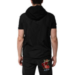 Dolce & Gabbana Black Sleeveless Hooded Logo Plaque Jacket JKT41508-56