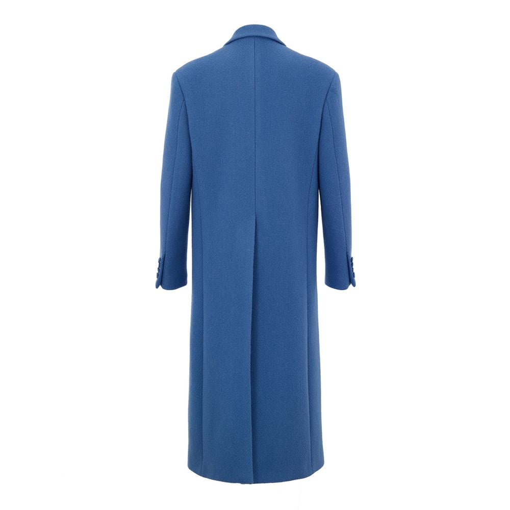 Gucci Blue Wool Coat GU-985620051550-IT50 | L