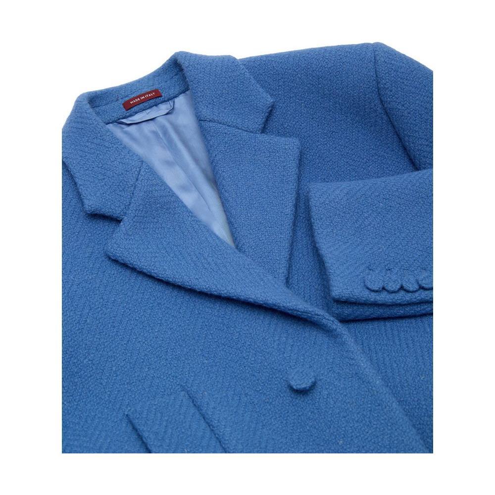 Gucci Blue Wool Coat GU-985620051550-IT50 | L