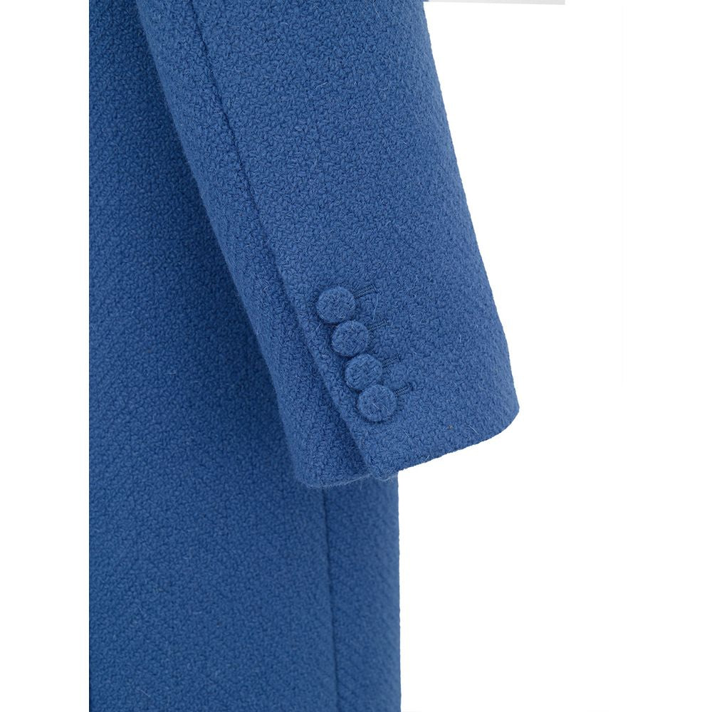 Gucci Blue Wool Coat GU-985620051550-IT50 | L