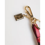 Dolce & Gabbana Red Yellow Mini Espadrille Style Charm Keychain Keyring SMY11141