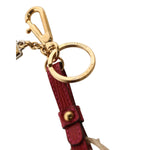 Dolce & Gabbana Red Yellow Mini Espadrille Style Charm Keychain Keyring SMY11141