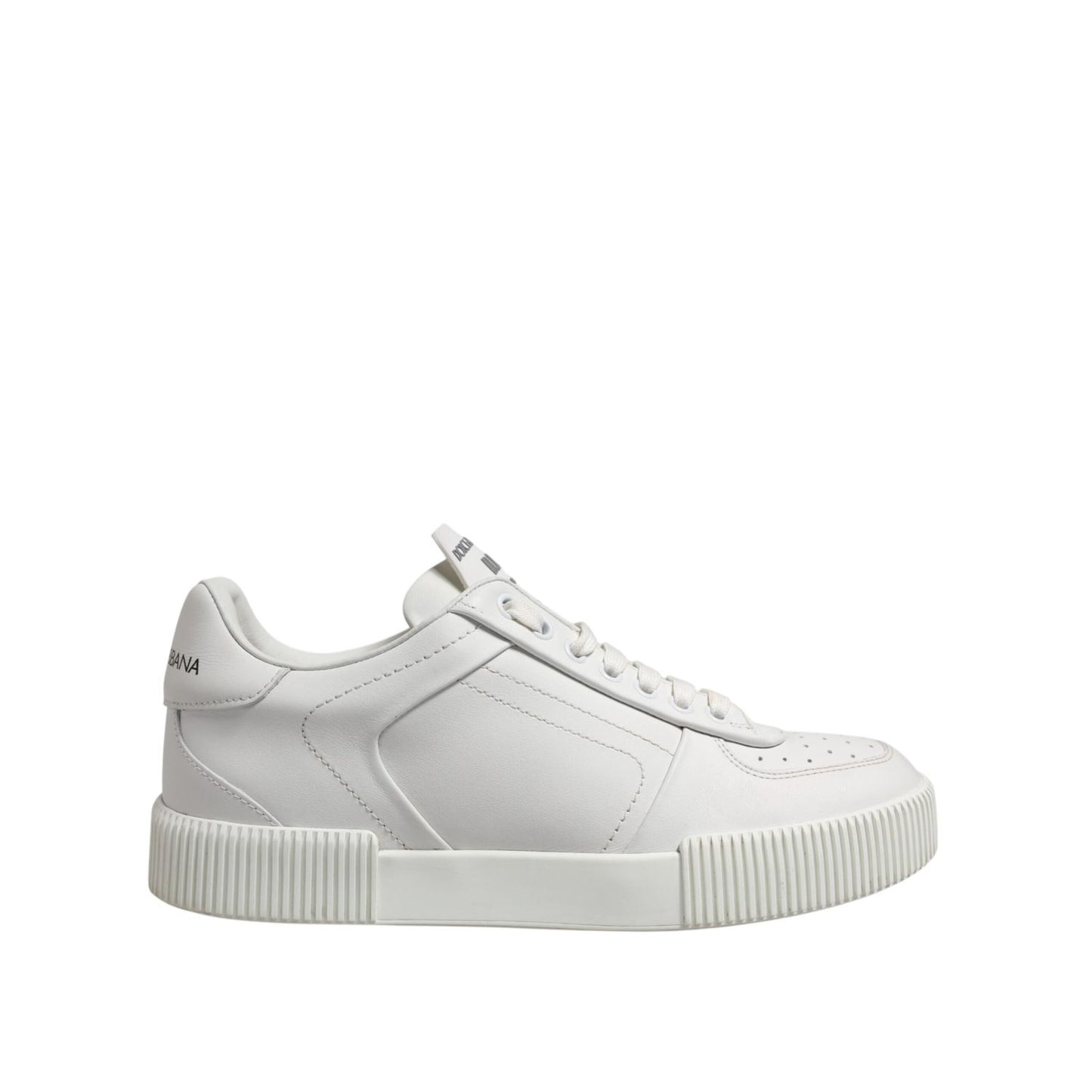 Dolce & Gabbana White Miami Leather Low Top Sneakers Shoes MV7876-39