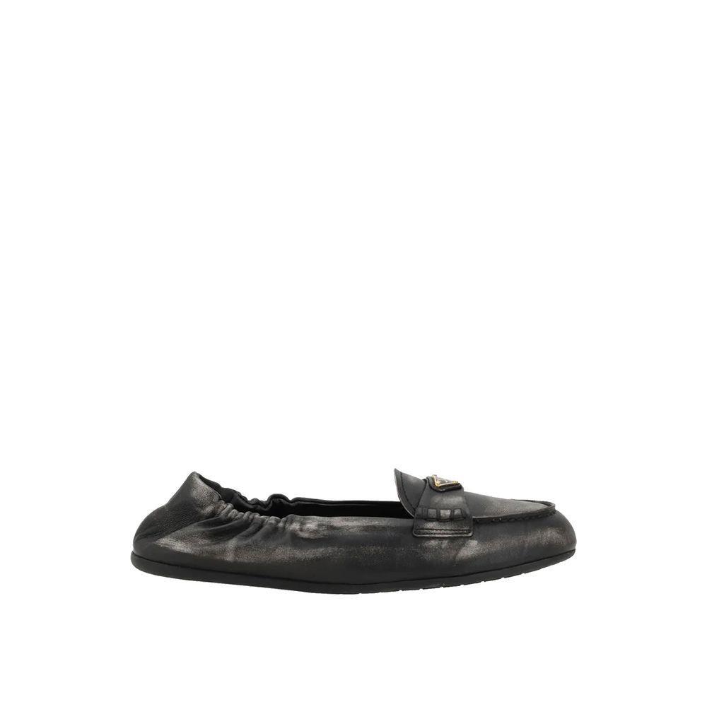 Prada Vintage-effect Leather Loafers PR-8894523179220-EU36/US6