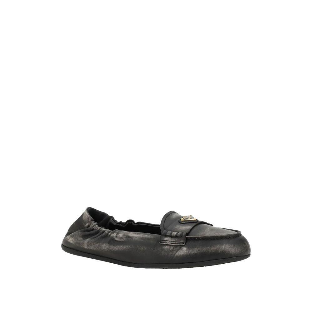 Prada Vintage-effect Leather Loafers PR-8894523179220-EU36/US6