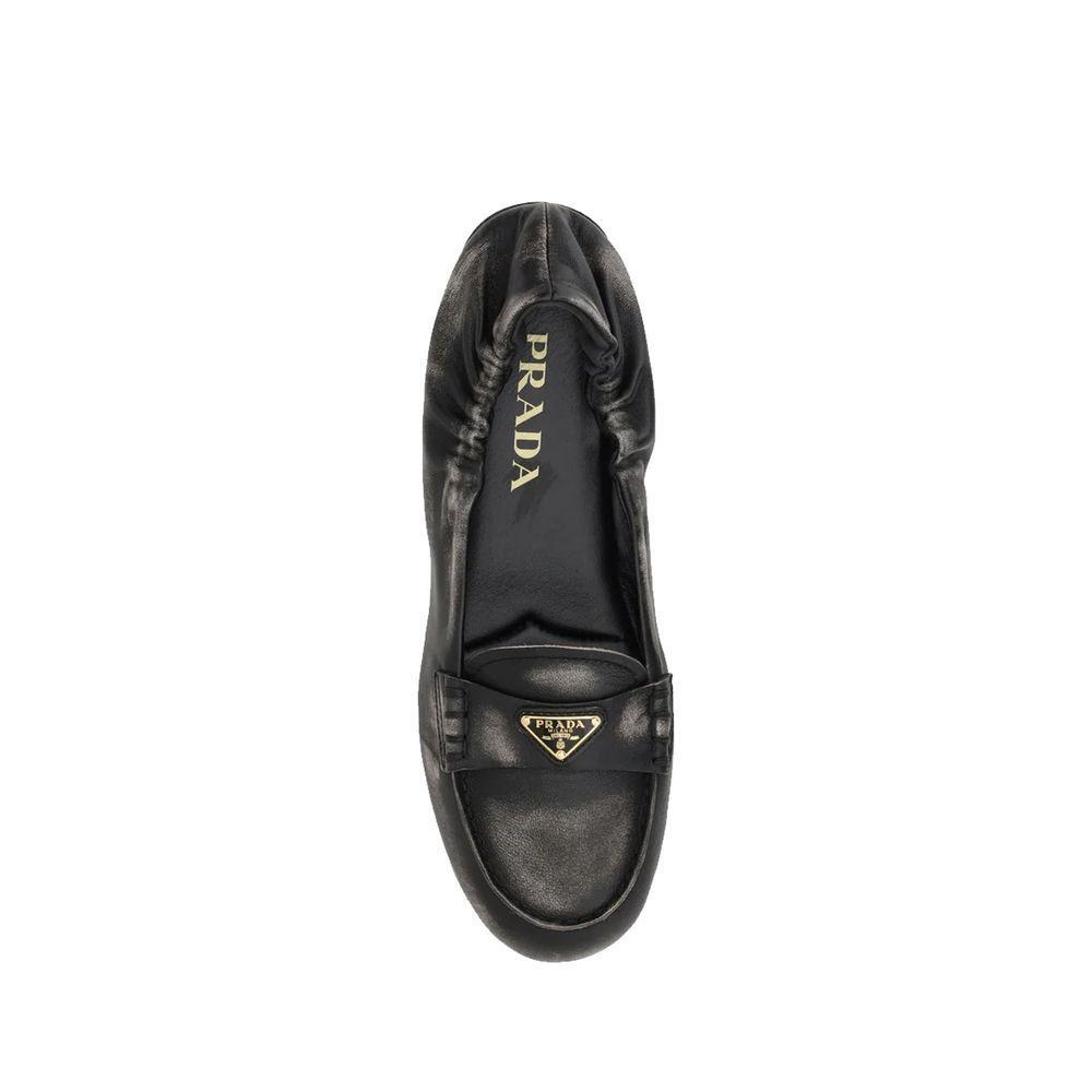 Prada Vintage-effect Leather Loafers PR-8894523179220-EU36/US6