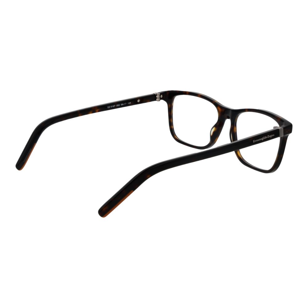 Ermenegildo Zegna Brown Men Glasses Frame